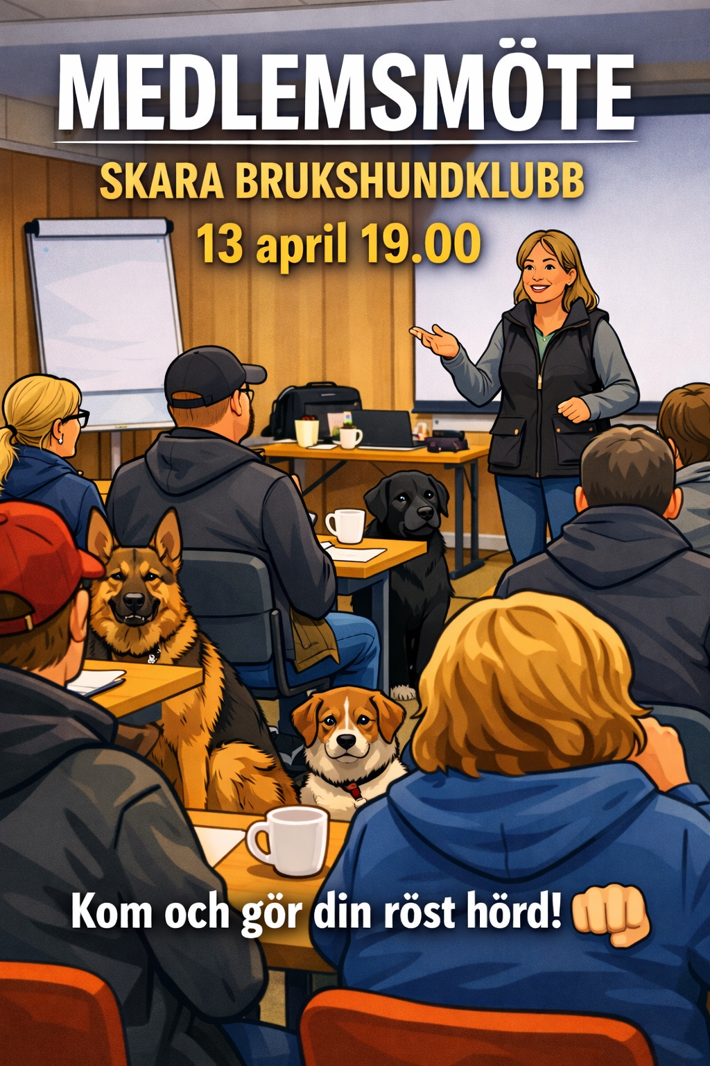 Affisch för medlemsmöte 260413