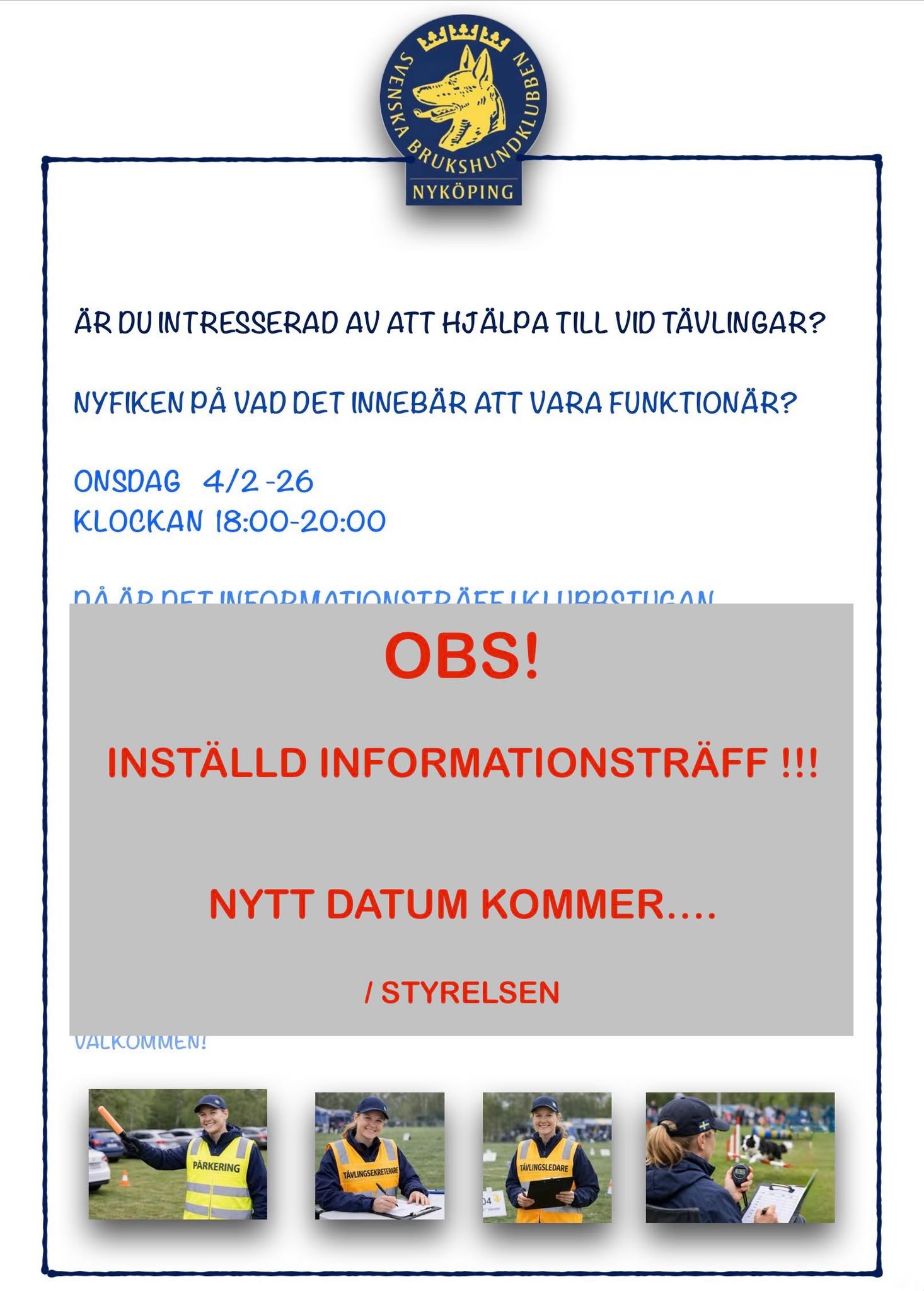 inställd informationsträff