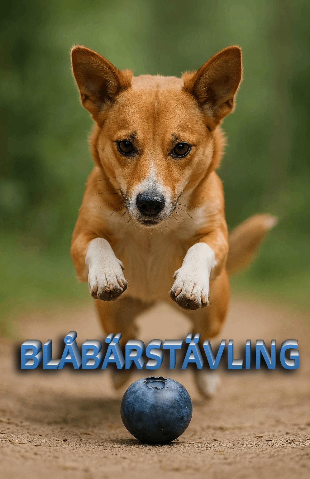 Hund hoppar