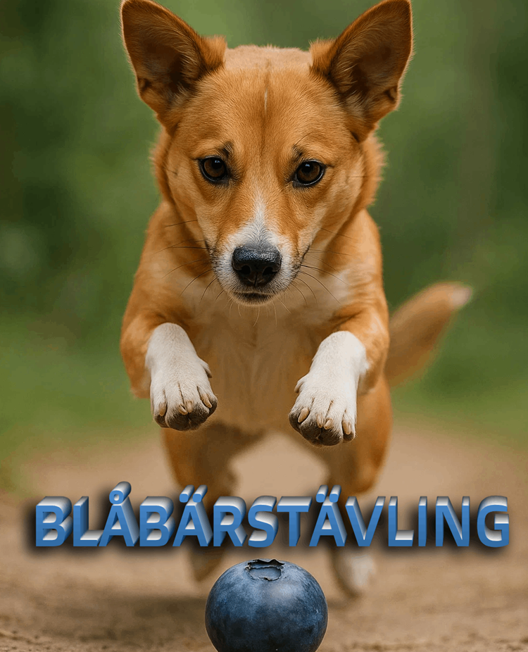 Hund hoppar