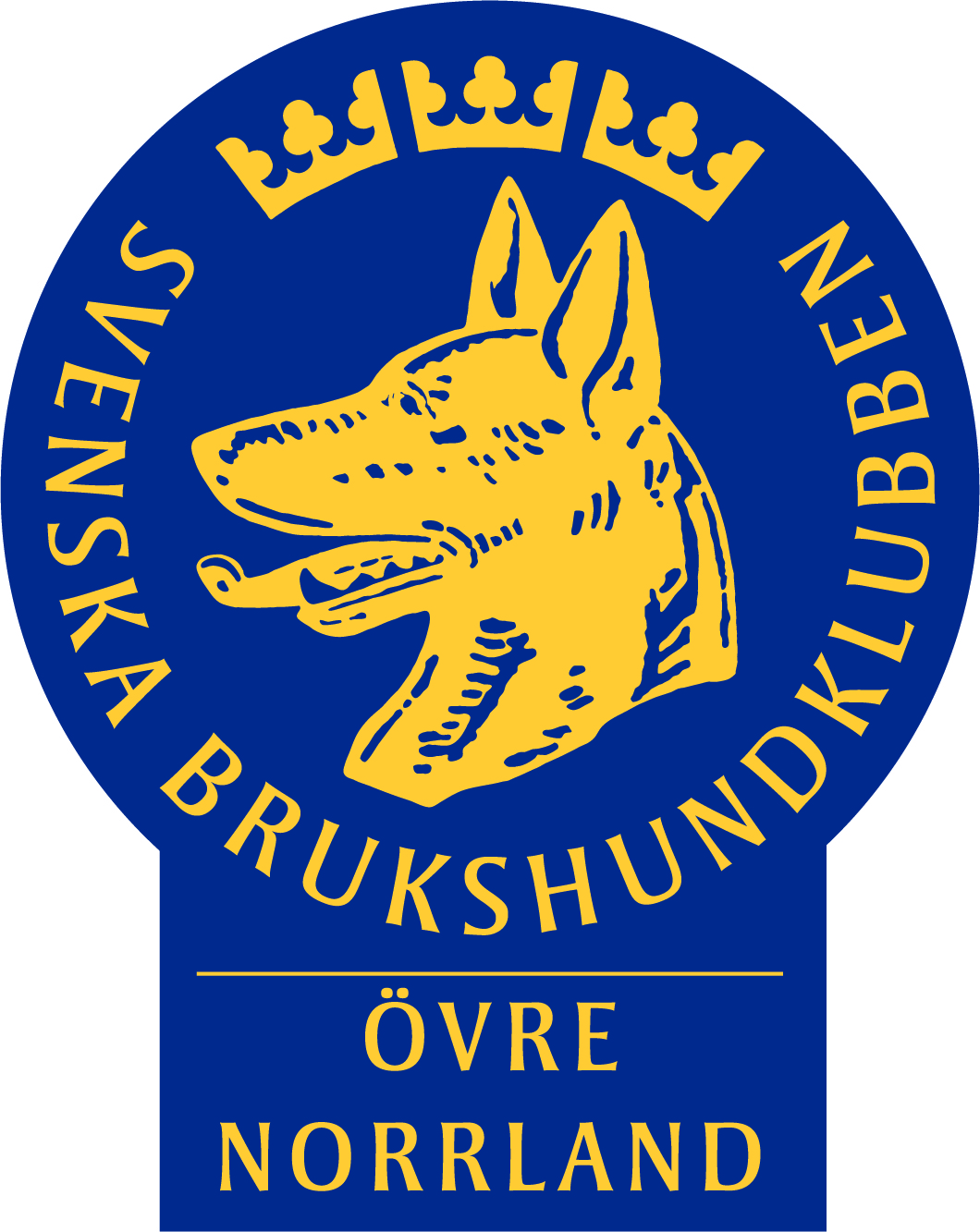 Svenska Brukshundklubbens logga för Övre Norrlands Distrikt