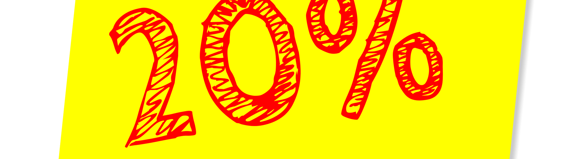 20 % rabatt