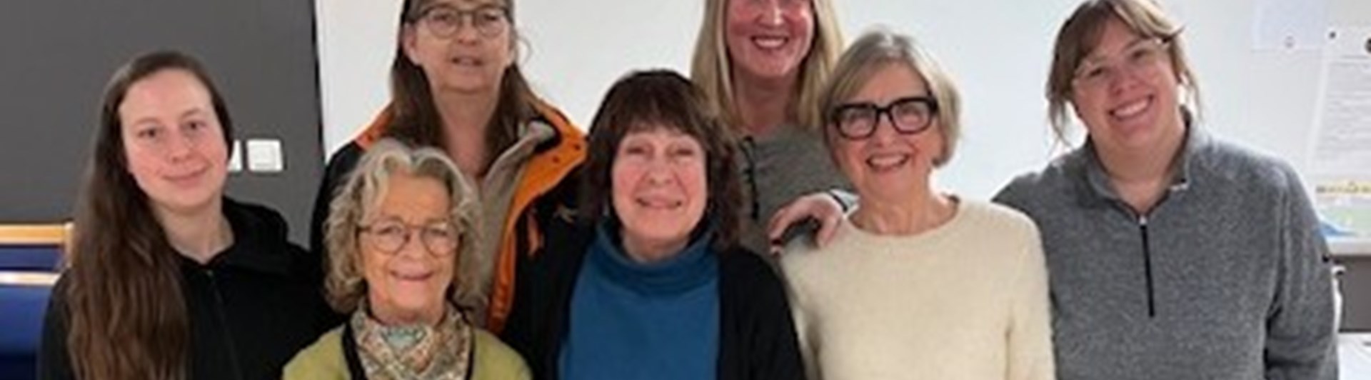 TBK:s styrelse 2026. På bilden saknas kassör Britt-Marie Lihuvud