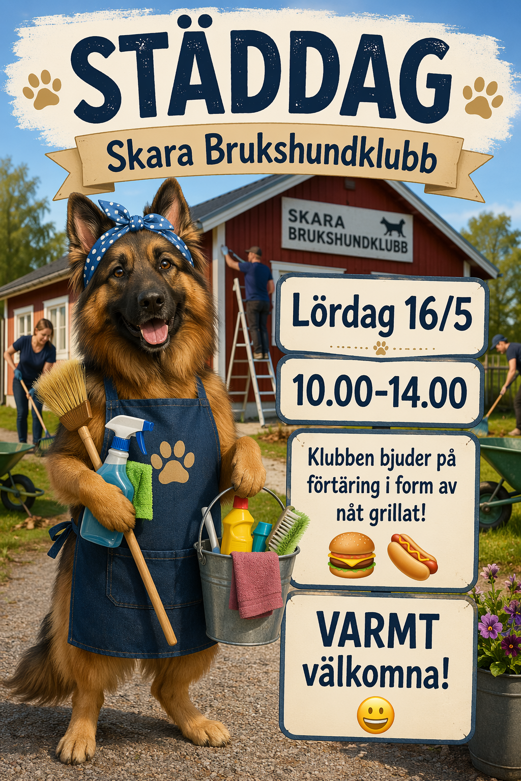 Puff för städdag våren 26